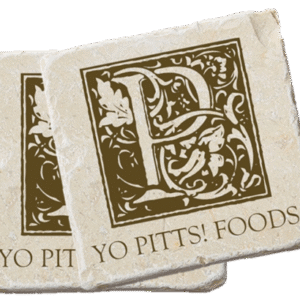 Yo PItts! Foods  Stone Coaster Set